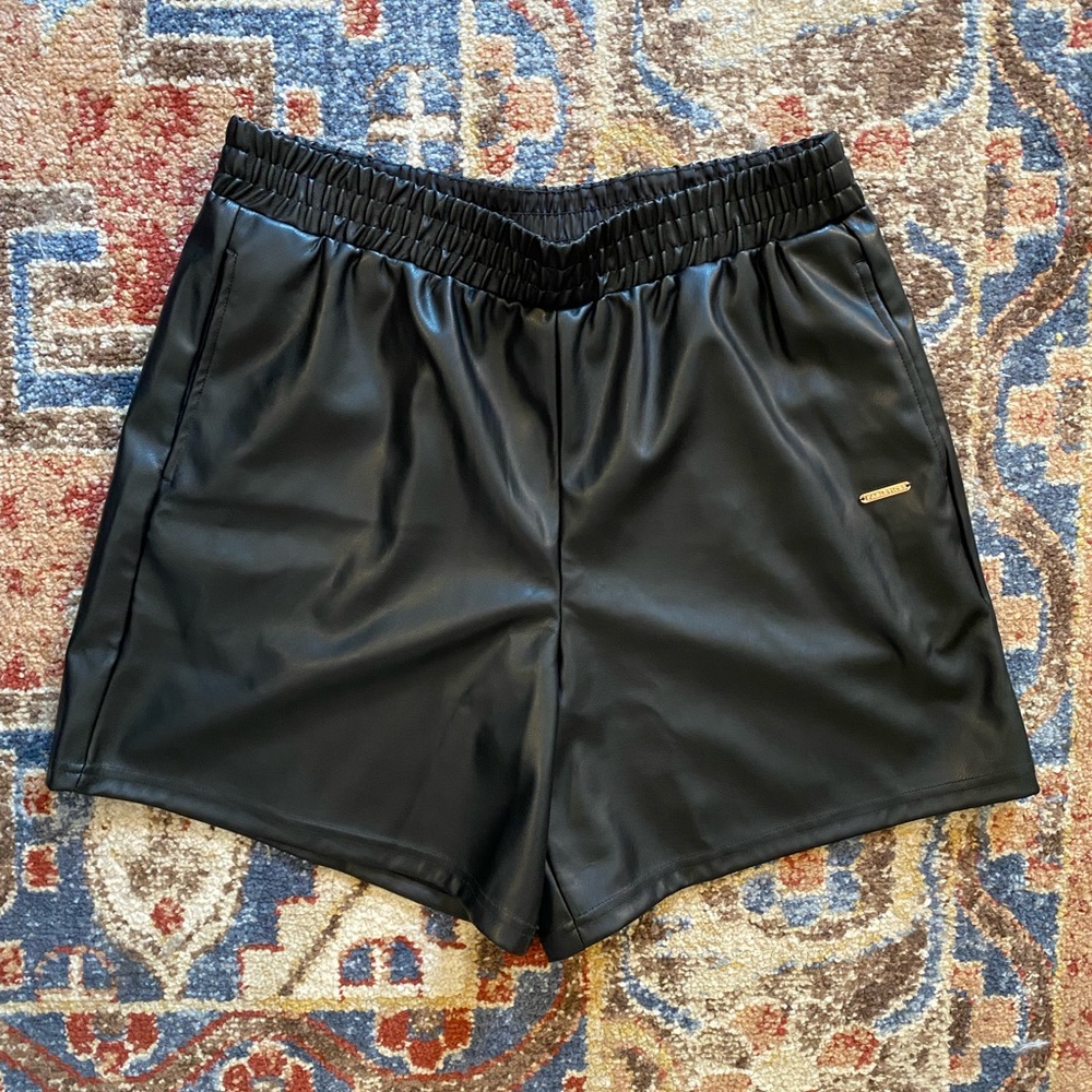 NWT Fabletics Vegan Leather Short